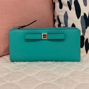 NWT Authentic Kate Spade Turquoise Wallet